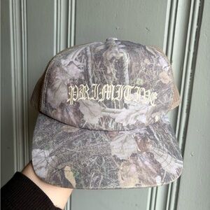 Primitive Camo Mesh-Back Hat - Tan/Green One Size